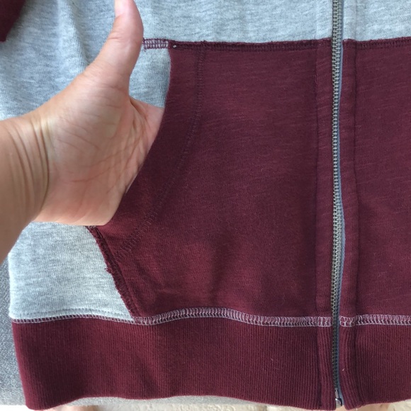 NWOT! - ABERCROMBIE & FITCH Full-Zip 100% Cotton Jersey Hoodie Sweatshirt - Picture 4 of 9